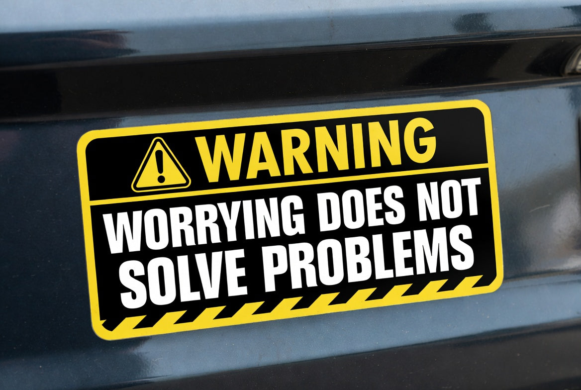 Warning: bumper sticker